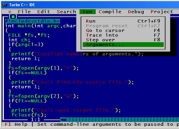 A C Program to copy file and read filenames at command line. | Computer